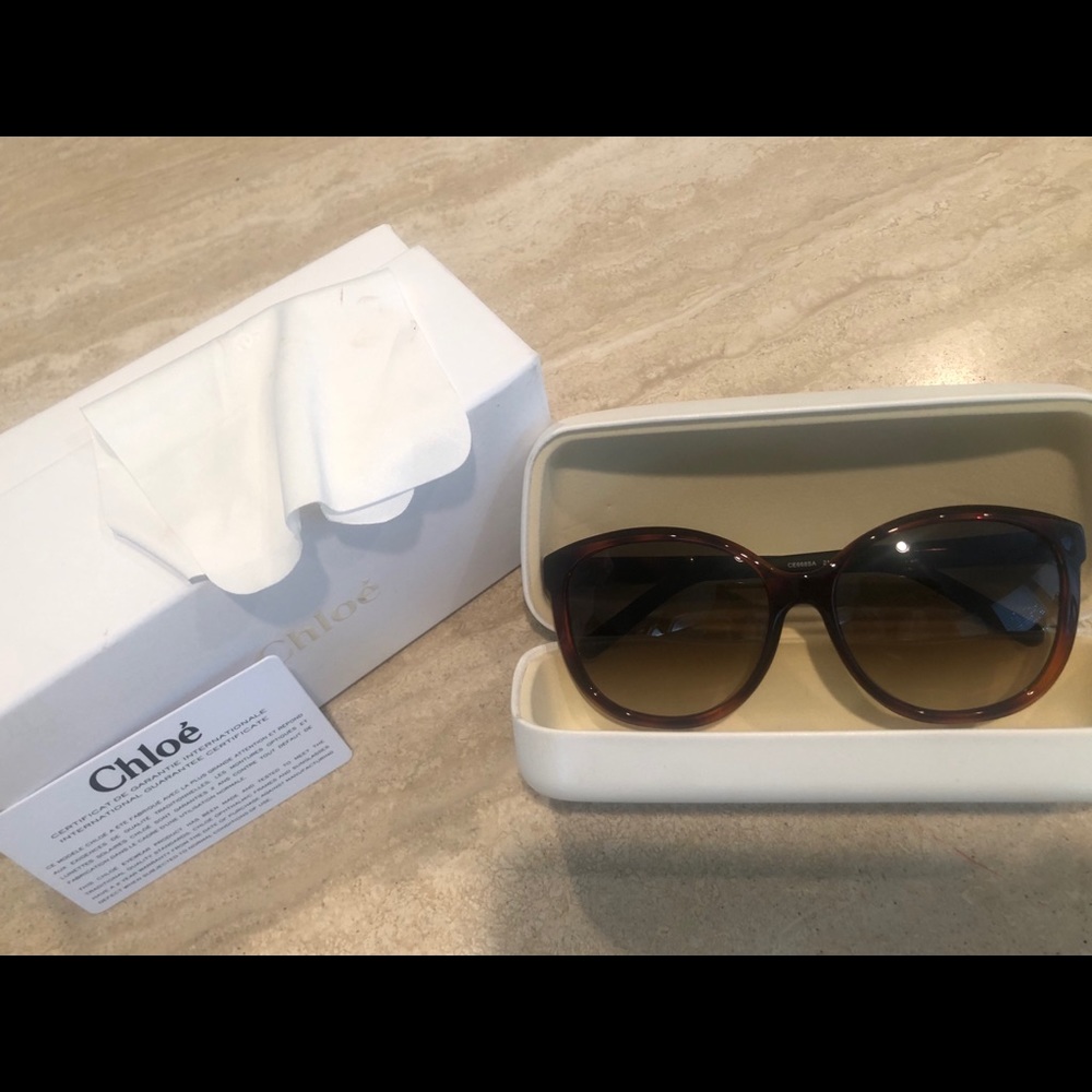 Chloe Tortoise Cat Eye Sunglasses